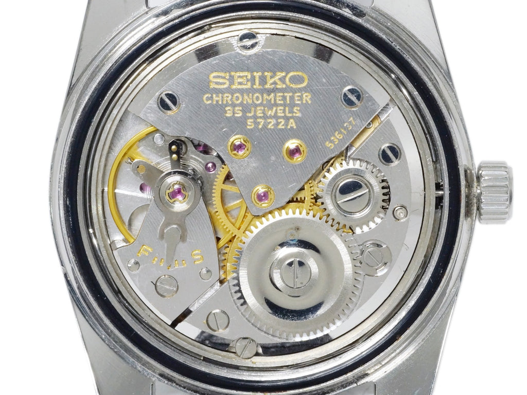 [Rare] Grand Seiko Second Model Early Type 5722-9990, Lion Medallion, W-Seiko Crown, Manual-Wind, Overhauled, Manufactured in 1965 (Showa 40)