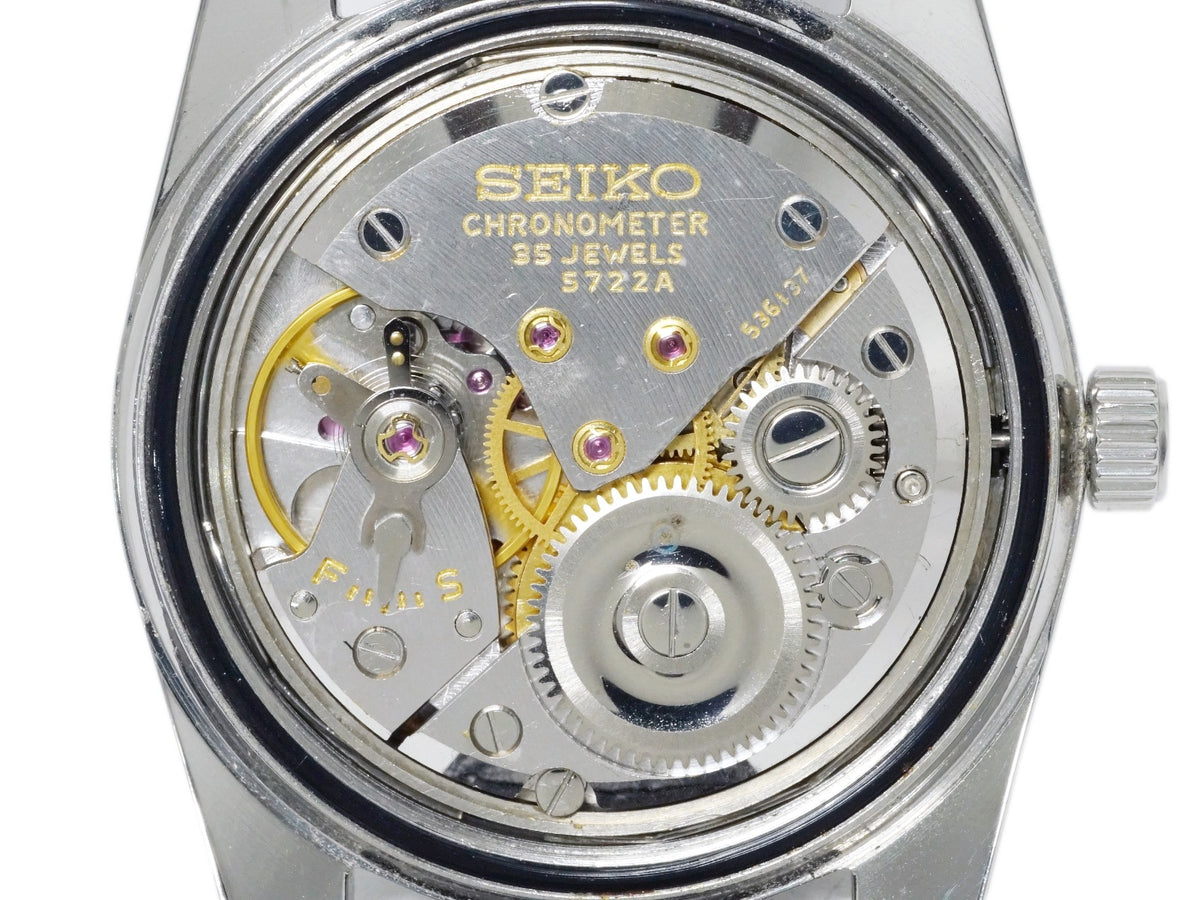 [Rare] Grand Seiko Second Model Early Type 5722-9990, Lion Medallion, W-Seiko Crown, Manual-Wind, Overhauled, Manufactured in 1965 (Showa 40)