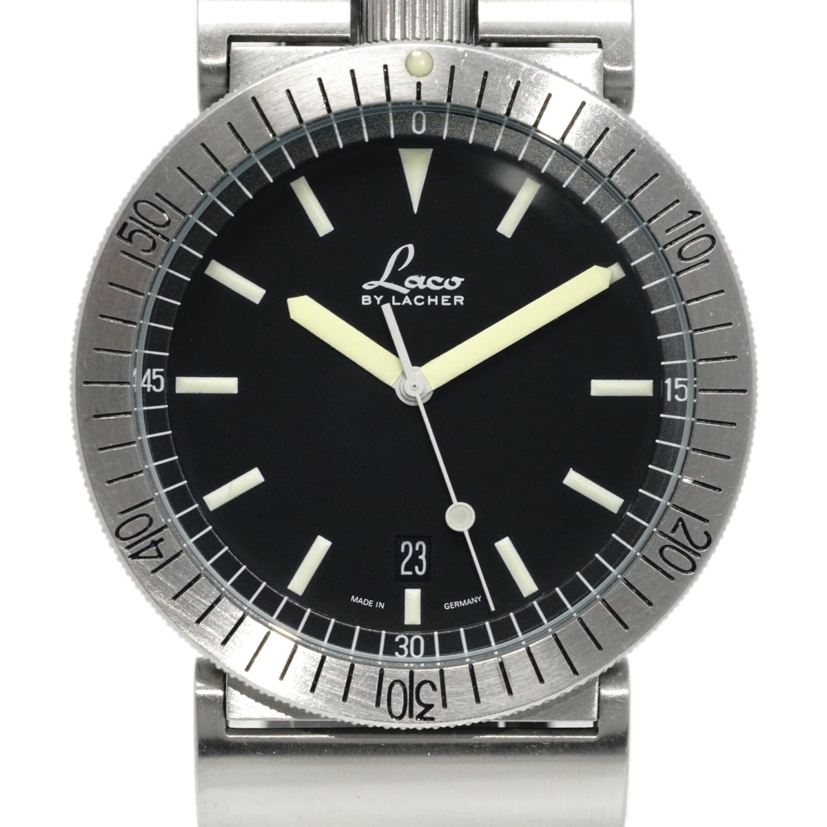 Laco by LACHER ラコ ネイビーシリーズ デイト 40mm ETA955.112 クオーツ USED