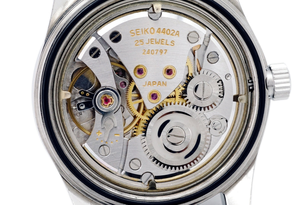 King Seiko 4402-8000 44KS Date, late model, Kameido medallion, hand-wound, overhauled, made in 1968