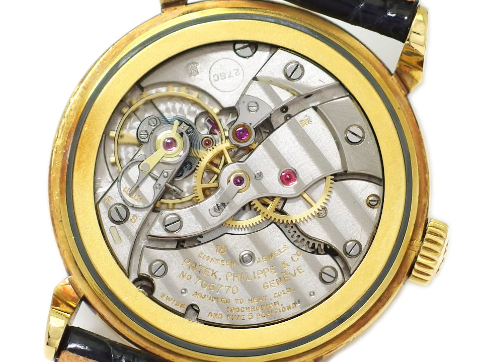 Patek Philippe Calatrava Ref. 1578 18K Yellow Gold with Guarantee and Archives Cal. 27SC Manual Winding Overhauled Made in 1956