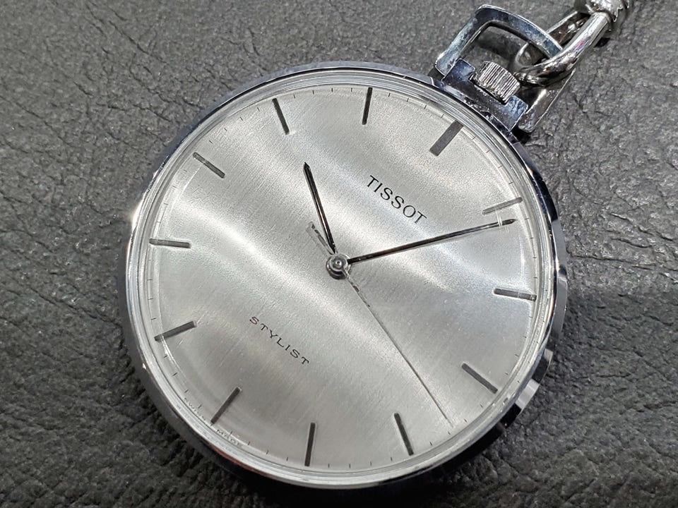 Tissot Stylist Pocket Watch 41mm Ref. 41310 Cal. 781-1 Manual Winding, Overhauled, Manufactured 1970