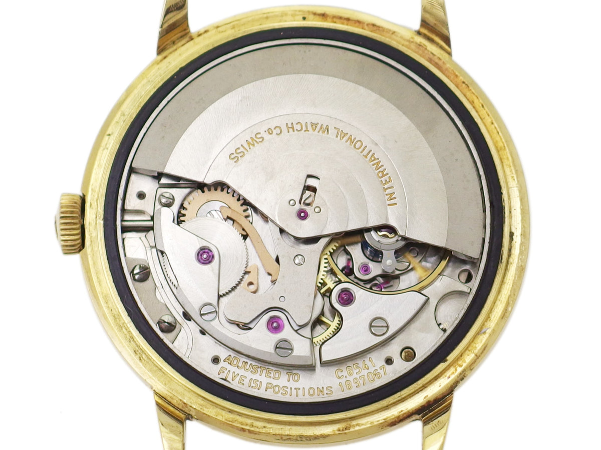 International Watch Co. 18K Solid Gold Ref. 803A Cal. 8541 Automatic, Serviced, Manufactured in 1968