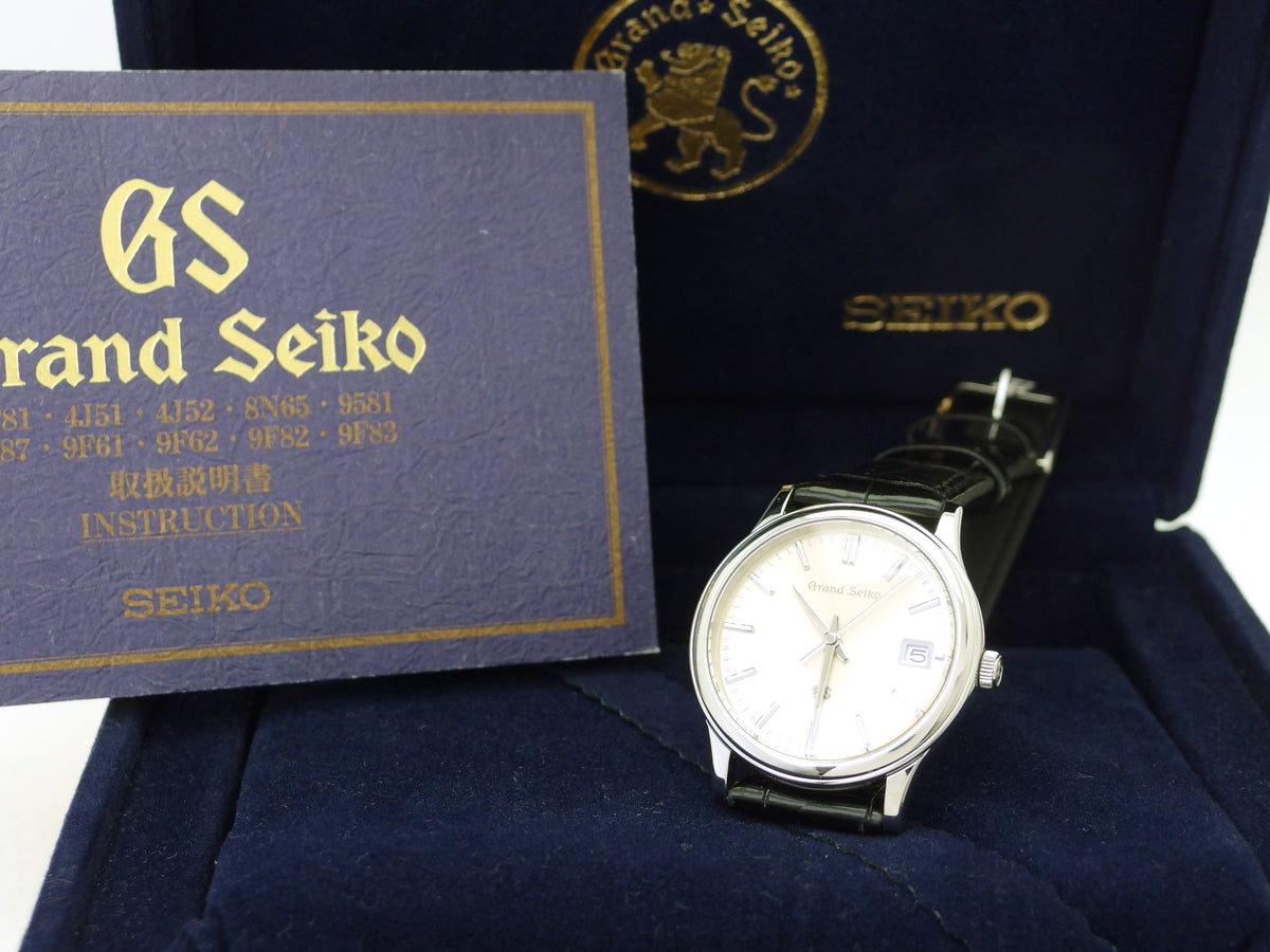 Grand Seiko SBGS005 9587-7000 Platinum Case Pt950 Genuine Platinum Buckle Quartz 1996 USED