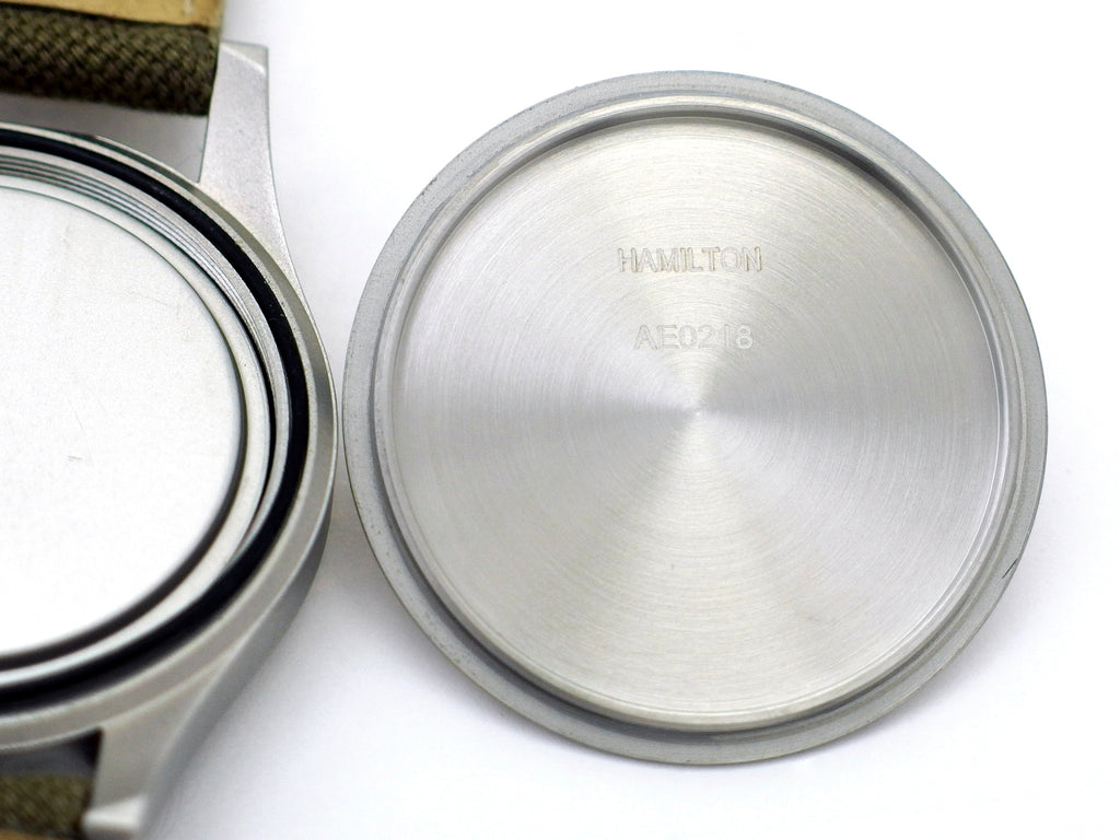 ハミルトン カーキ メカニカル 38mm H694190 グリーン文字盤 Cal.2804-2 手巻き USED Hamilton