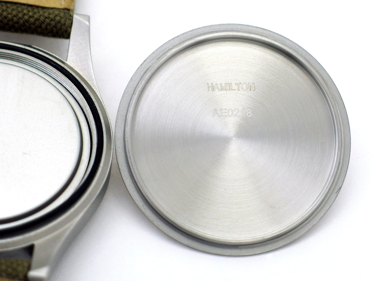 ハミルトン カーキ メカニカル 38mm H694190 グリーン文字盤 Cal.2804-2 手巻き USED Hamilton