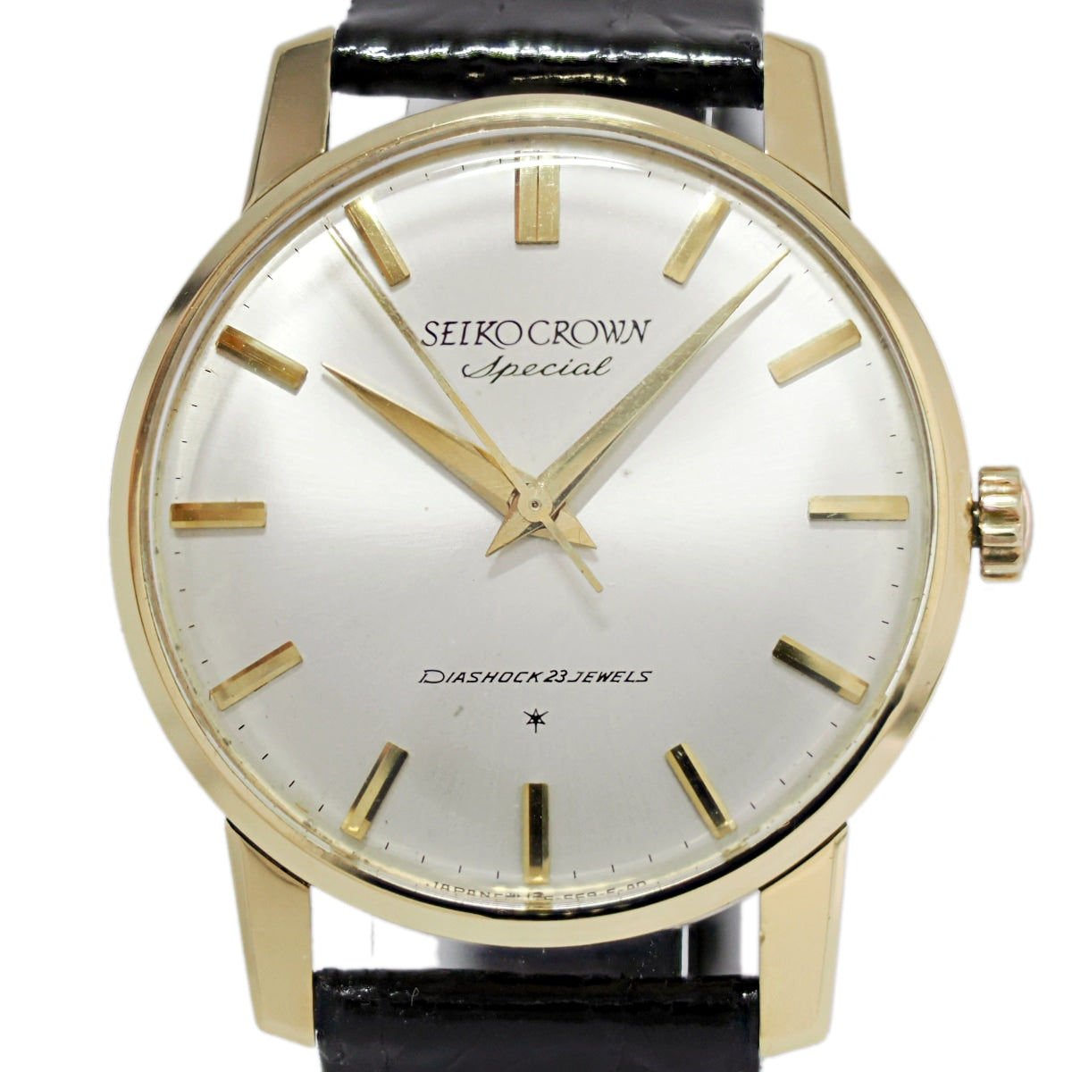 Seiko Crown Special 18K Solid Gold Ref. 70198 Cal. 341 23 Jewels Hand-wound Overhauled, Made in 1964