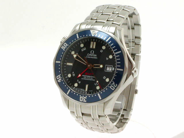 オメガ シーマスター コーアクシャル GMT 300m 自動巻き 2535.80 新品同様