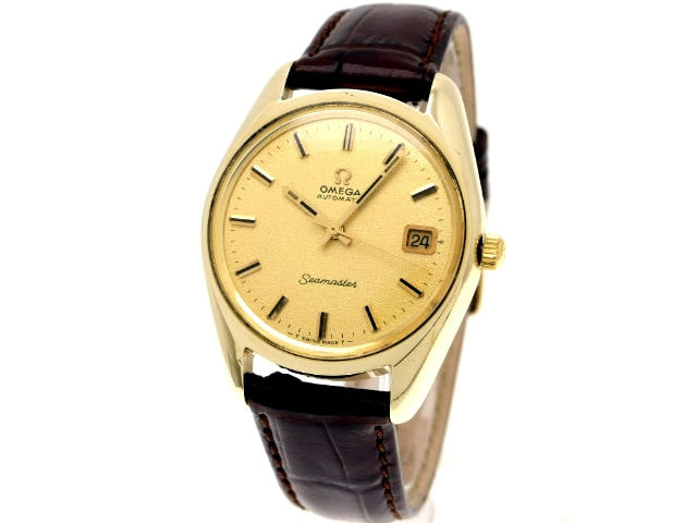 オメガ シーマスター 金張り 166.067 Cal.565 自動巻 OH済 1970年代