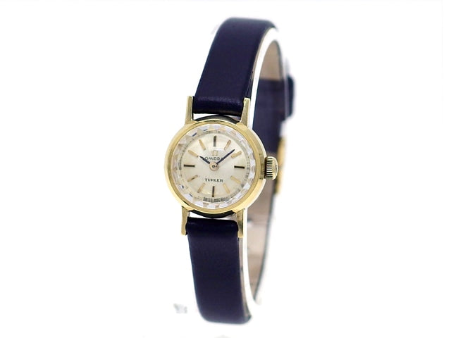 オメガ チューラーWネーム 511180 プリズム風防 18K 手巻 レディース OH済 1965年製