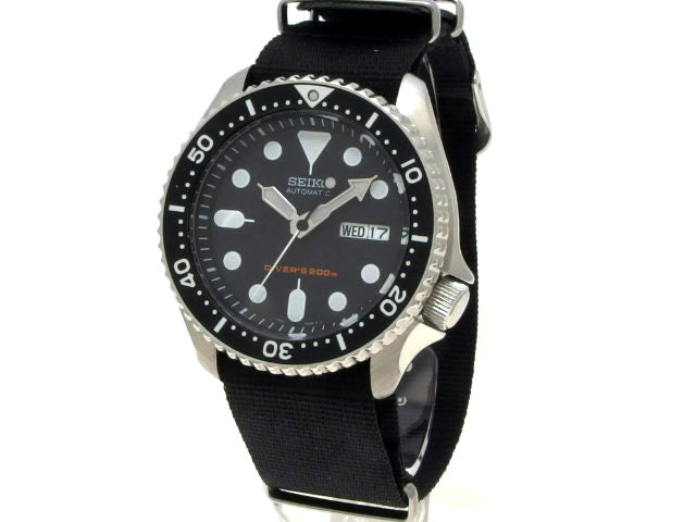セイコー 海外逆輸入 ダイバーズ SKX007K2 ブラックモンスター 自動巻 USED