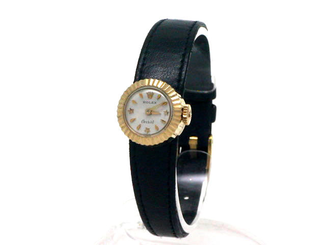 ロレックス カメレオン オーキッド 18K レディス 手巻 OH済 1950年代