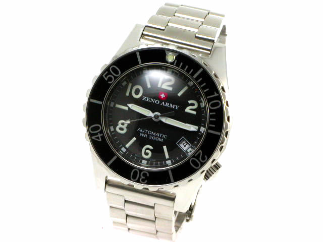 ゼノウォッチ ダイバー300ｍ 485A-SU 径約40mm 自動巻 USED