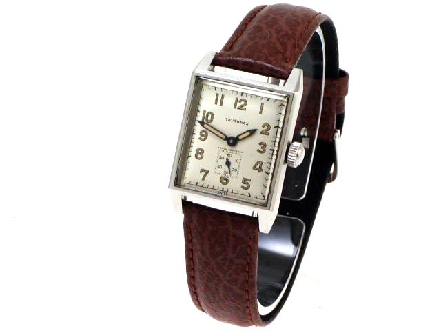 タバン レクタンギュラー スモールセコンド 手巻 スイス製 1950年代　