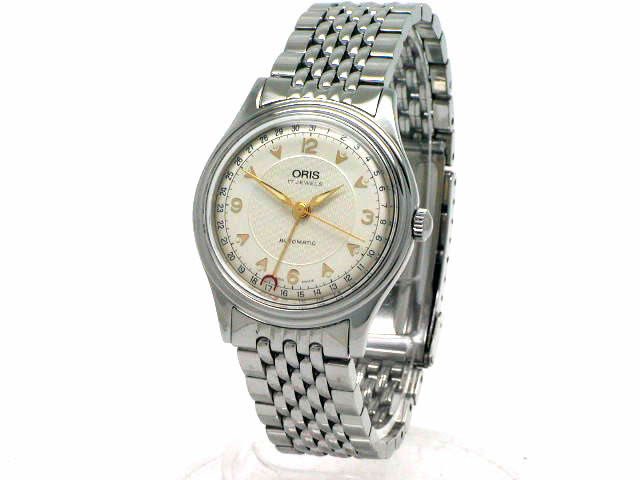 オリス ポインターデイト 574 7403 40B 自動巻 34mm OH済 USED
