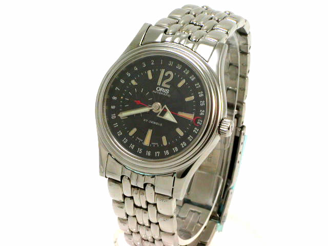 絶盤 オリス クラシック モダン SS 37mm 640 7476 GHM 自動巻 黒文字盤　