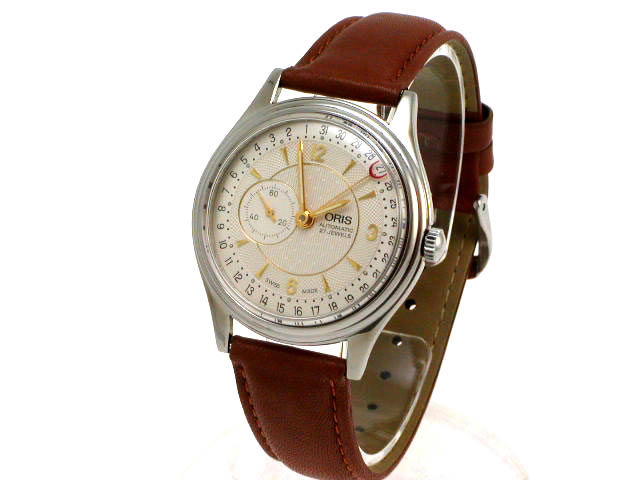 オリス ポインターデイト スモールセコンド 36mm 自動巻 640 7461 USED　