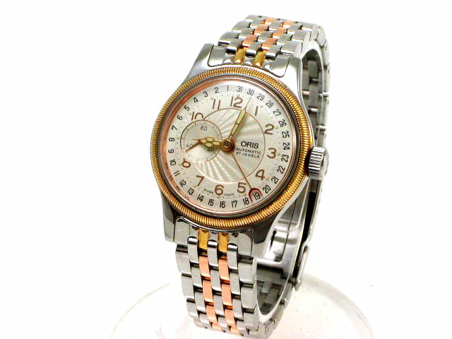 オリス ポインターデイト スモールセコンド 33mm 自動巻 640 7462 USED　