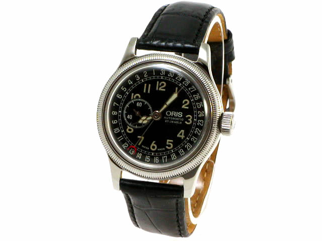 オリス ポインターデイト スモールセコンド 36m 黒文字盤 640 7463B USED Oris