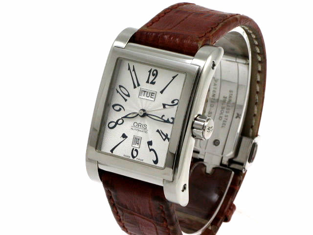 オリスレクタンギュラー デイデイト 585 7525 40 61D USED Oris
