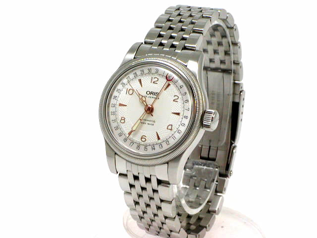 オリス ビッグクラウン ポインターデイト φ36mm 654 7551 4061M USED Oris