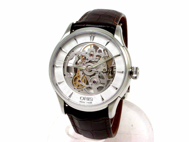 オリス アートリエ 両面スケルトン φ40mm レザー