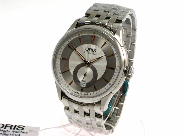 オリス アートリエ スモールセコンドφ40mm メタルブレス 623 7582 40 51M