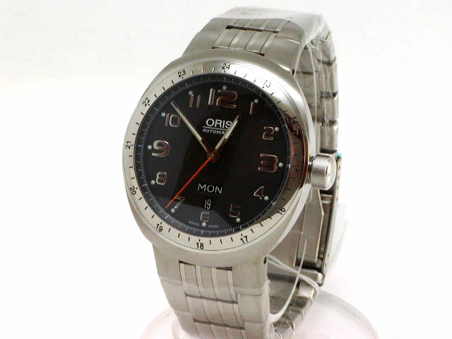2007年発売 オリス TT3チタン デイデイト カーボンダイヤル ブレス 635 7588 70 69M