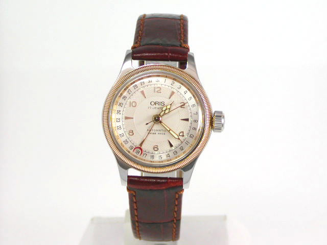 USED オリス ビッグクラウン ポインターデイト コンビ 自動巻 ボーイズ 7400Oris