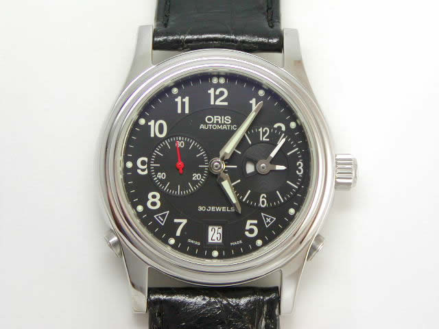 傷あり！オリス ワールドタイマー GMT 690 7485 USEDOris