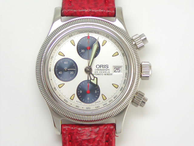 絶盤！オリス ビッグクラウン クロノグラフ 自動巻 メンズ7480Oris