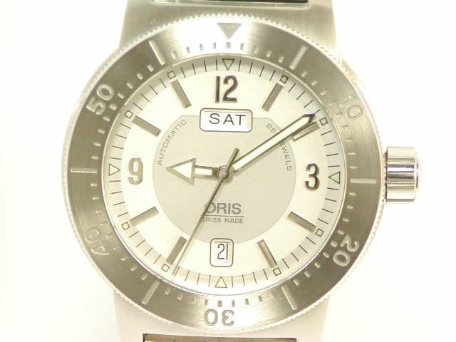 オリス ビッグクラウン ダイバーズ 200m BC3 USED　Oris