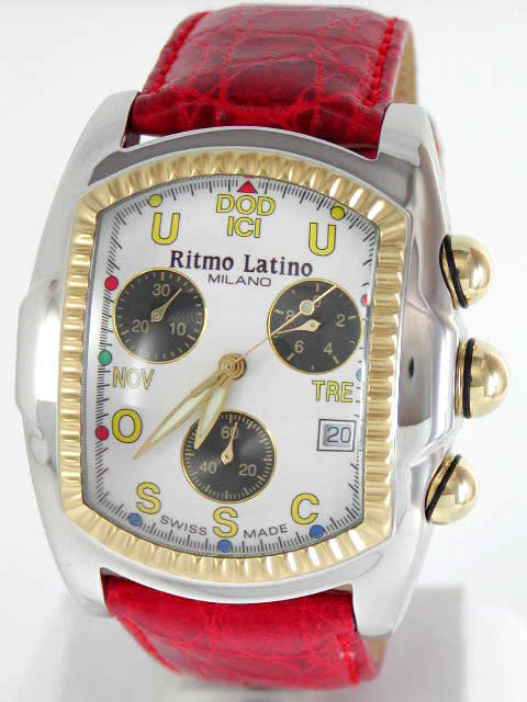 リトモラティーノ ド-ディッチ クワトロ クロノグラフ QCDL20GS-RD　Ritmo latino