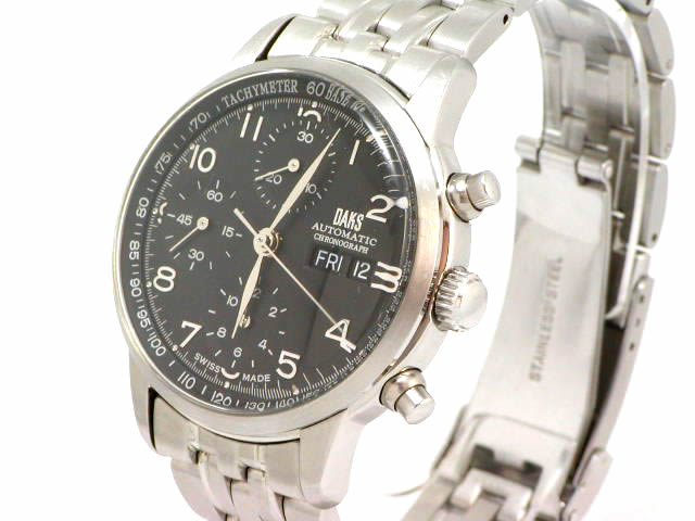 DAKS ダックス ETA7750 搭載 クロノグラフ WR0031DP  USED