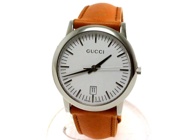 グッチ GQ5600M クオーツ ゴールドカーフベルト メンズサイズ 新品