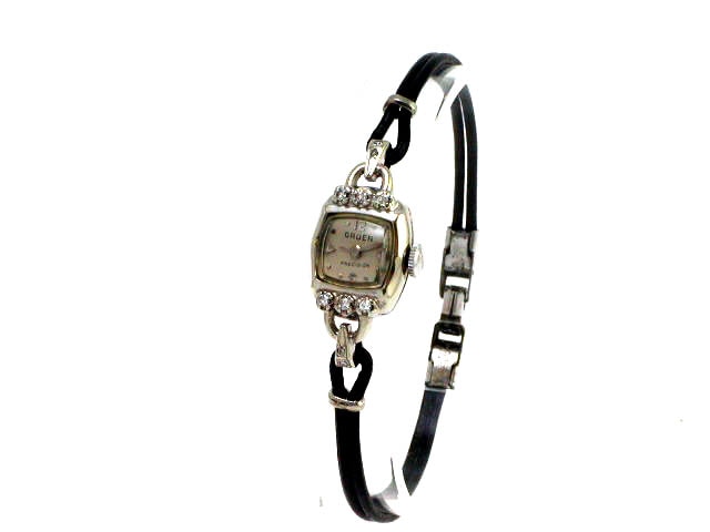 グリュエン プレシジョン 14KWG 手巻 1950年代　