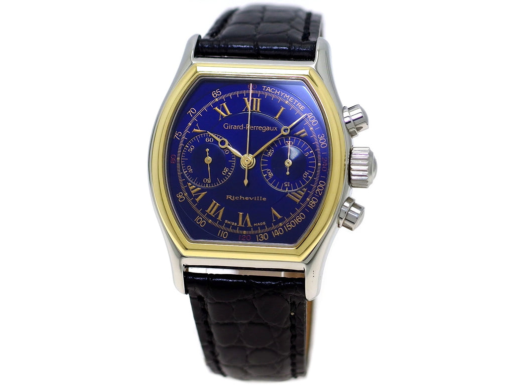 ジラールペルゴ リシュビル クロノグラフ YG/SS Ref.2710 手巻 OH済 USED