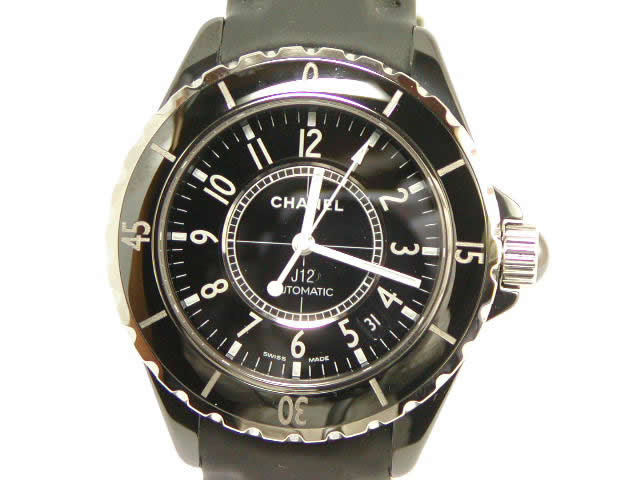 シャネル J12レザー オートマチック メンズ 新品 CHANEL