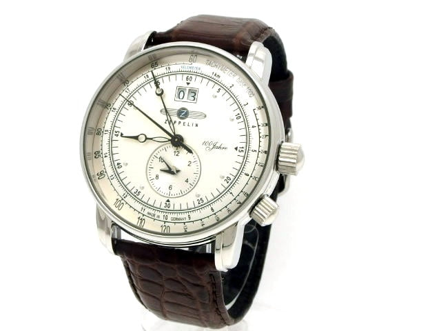 ツェッペリン 76401 Zeppelin号誕生100周年記念 デュアルタイム クオーツ USED