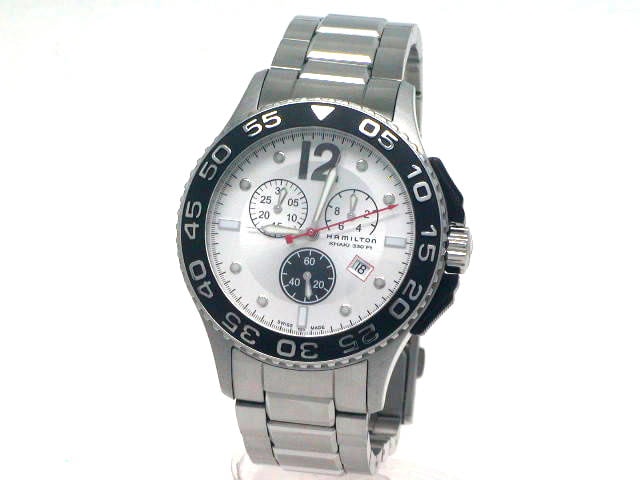 ハミルトン H64512352 カーキ キングスクーバ クオーツ クロノグラフ USED