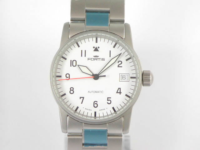 フォルティス パイロット MM ホワイトダイヤル ブレス 620 1042M　　新品 Fortis