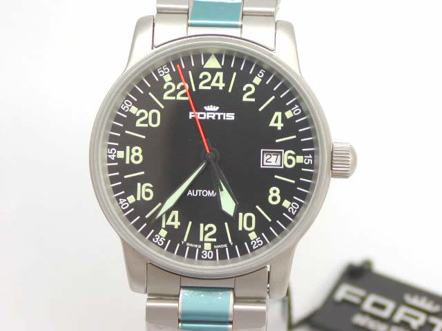 フォルティス パイロット 24時間時計(24時間表示ダイヤル)]　596 1041M　　新品 Fortis