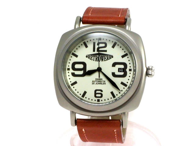 Rétrec R-009 Automatic Stainless Steel White Dial Made in Germany New