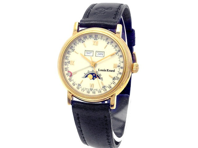 ルイエラール 82.0798 トリプルカレンダー ムーンフェイズ OH済 USED　Louis Erard