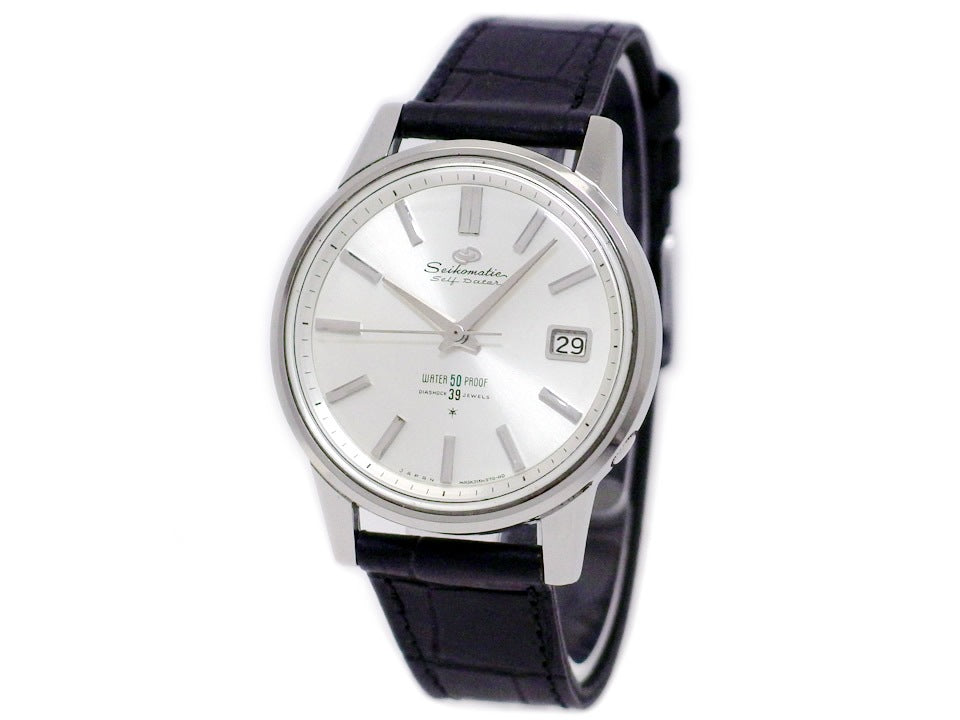 セイコー マチック セルフデーター J13060 AD文字盤 39石自動巻 OH済 1960年代 Seiko
