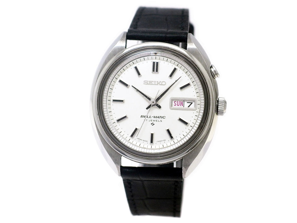 セイコー ベルマチック デイデイト 4006-7000 シルバー文字盤 自動巻 OH済 昭和42年製 Seiko