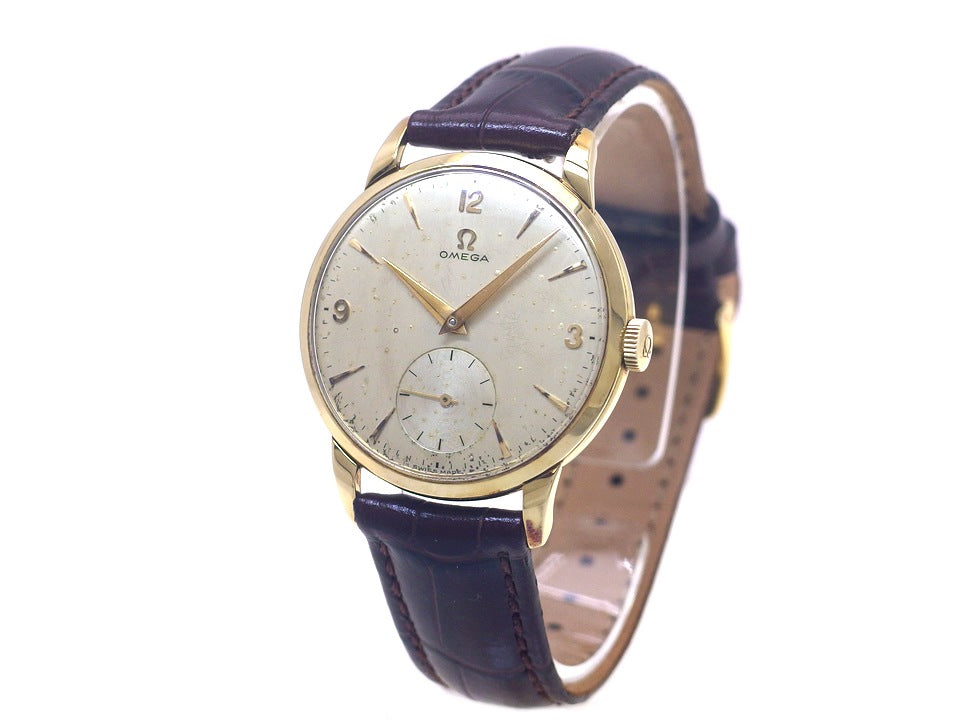 オメガ 14K 30mmキャリバー Ref.2685 17石 Cal.266 手巻 OH済 1956年製 Omega