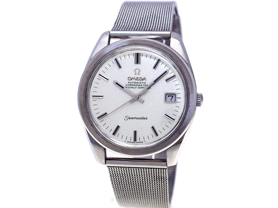 オメガ シーマスター クロノメーター 168.022 Cal.564 自動巻 純正メッシュブレス OH済 1970年製 Omega