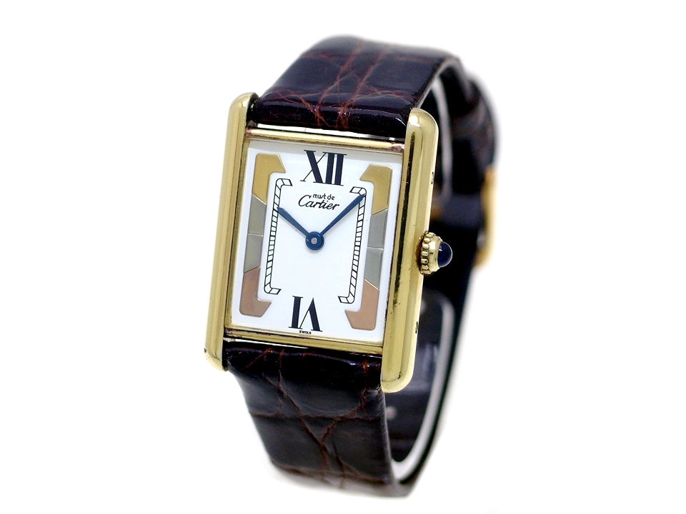 カルティエ マストタンク LM ヴェルメイユ Ref.590005 クォーツ USED　Cartier