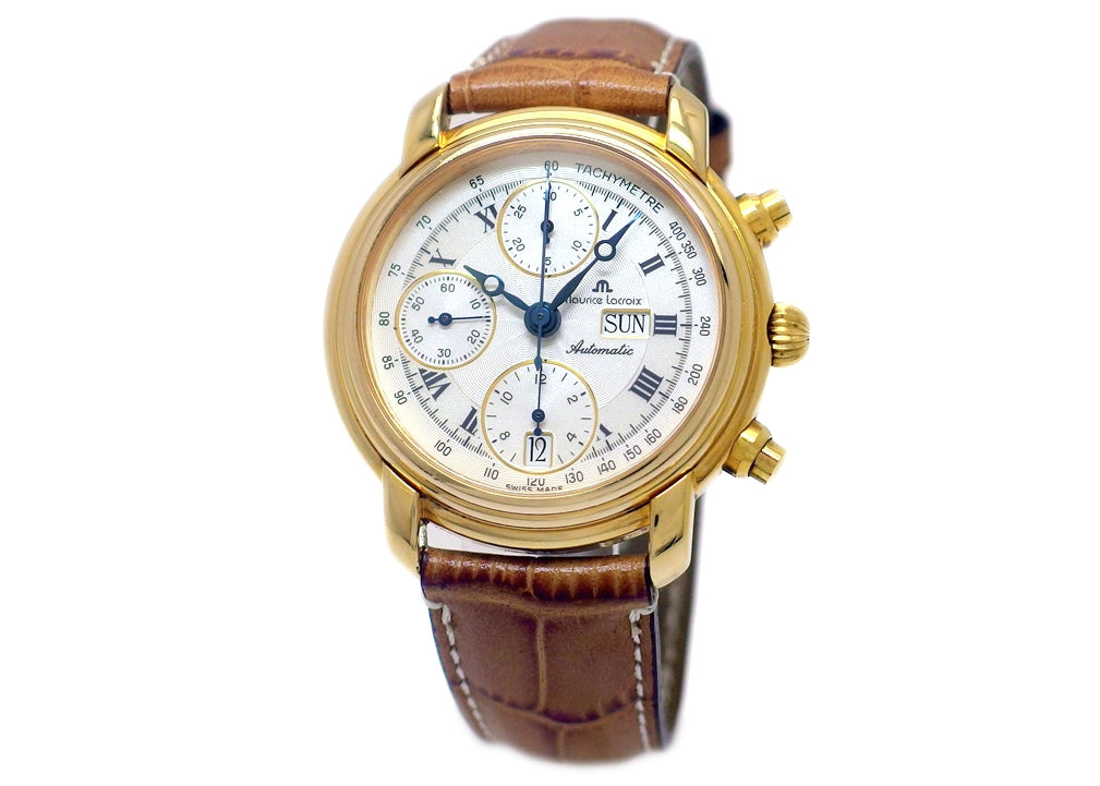 モーリスラクロア マスターピース クロネオ クロノグラフ Ref.39353 バルジュー7750 自動巻 OH済 USED 　Maurice Lacroix